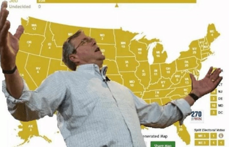Jeb Celebrating Flawless Victory
